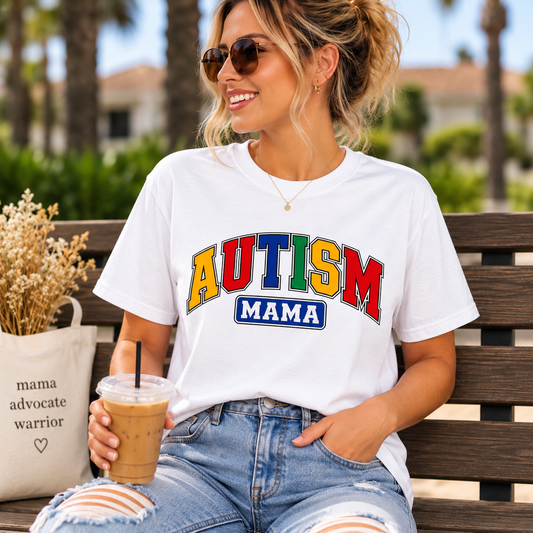 Autism Mama T-Shirt | Colorful Autism Mom Graphic Tee