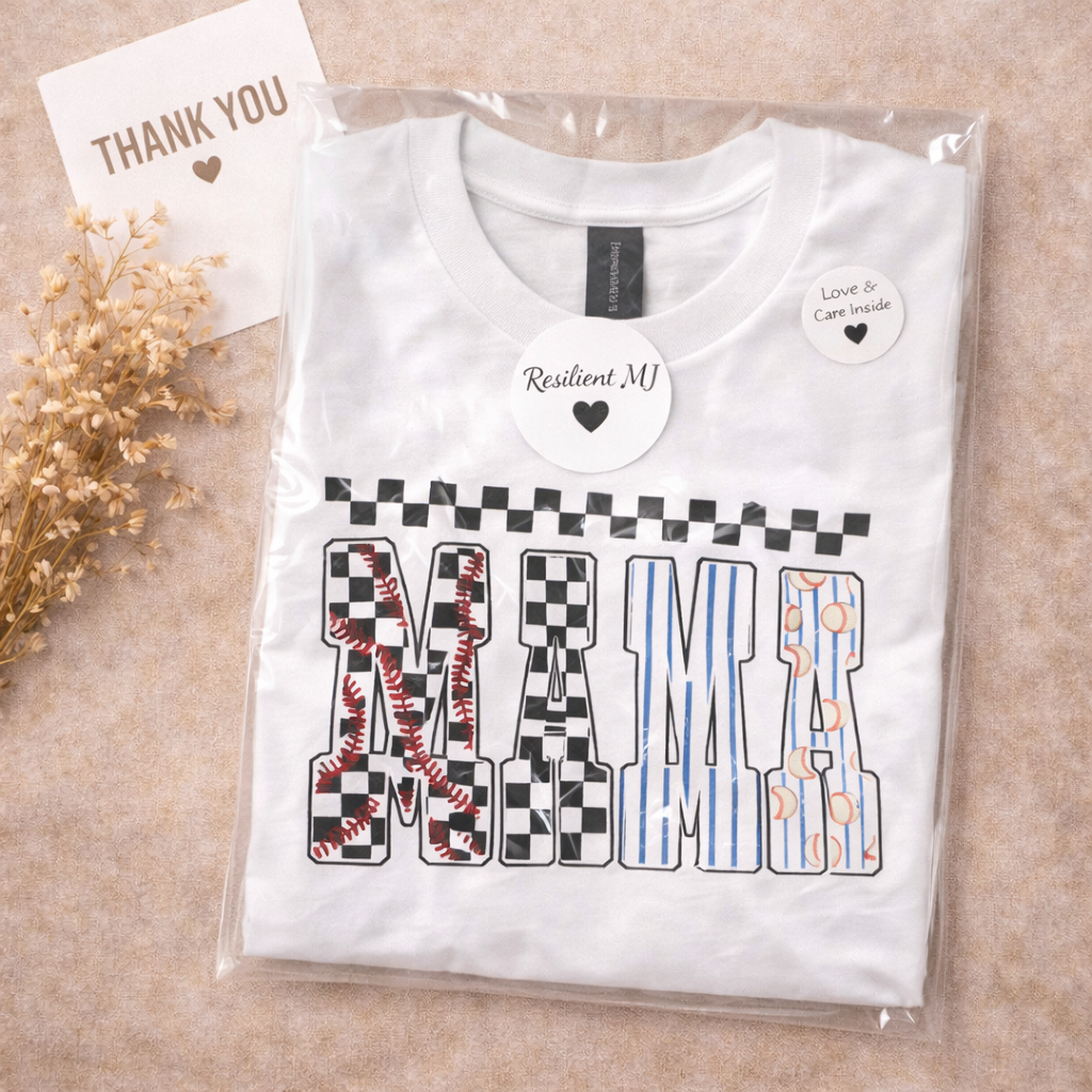 Baseball Mama Graphic T-Shirt | Sports Mom Tee | Game Day Shirt