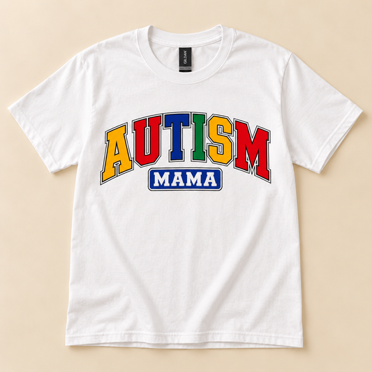 Autism Mama T-Shirt | Colorful Autism Mom Graphic Tee